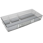 Wholesale - 15.5x7x2.5" 4 Section Plastic Storage Organizer with Non-Slip Bottom C/P 12, UPC: 634894071008